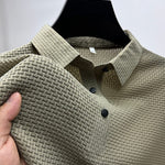 Textured Polo Shirt for Men - Beige