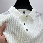 Textured Polo Shirt for Men - White