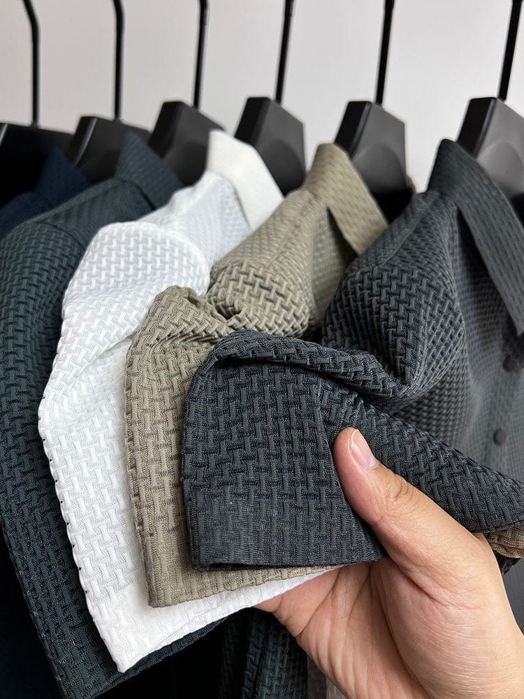Textured Polo Shirt for Men - View 7
