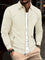 Textured Zip-Up Overshirt for Men