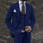 Three-Piece Double-Breasted Blazer Set for Men - View 11
