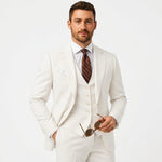 Three-Piece Double-Breasted Blazer Set for Men - View 17