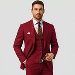 Three-Piece Double-Breasted Blazer Set for Men - View 19