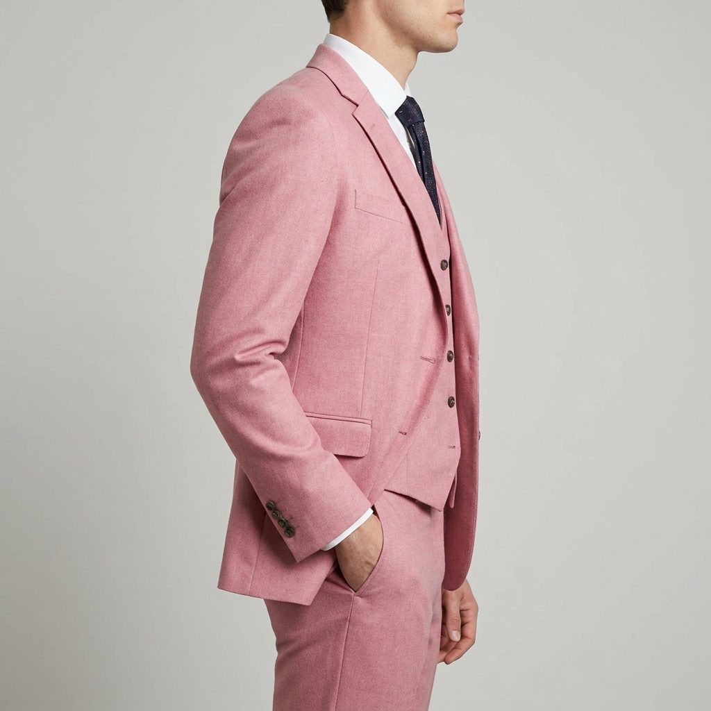 Three-Piece Double-Breasted Blazer Set for Men - View 22