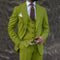 Three-Piece Double-Breasted Blazer Set for Men - Green