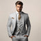 Three-Piece Double-Breasted Suit for Men - Gray