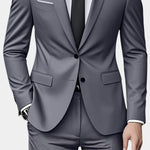 Two-Button Notch Lapel Suit for Men