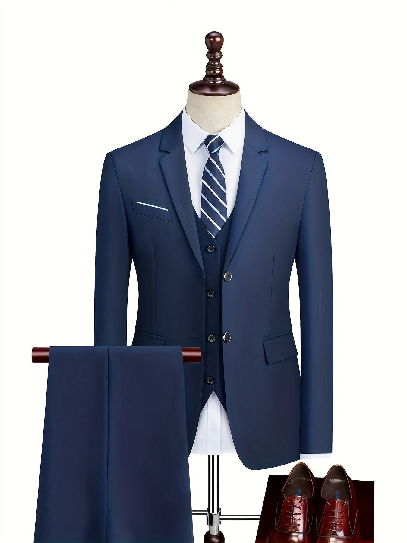 Two-Button Notch Lapel Suit for Men - View 13