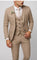 Two-Piece Single-Breasted Blazer Set for Men - Apricot
