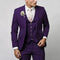 Two-Piece Single-Breasted Blazer Set for Men - Purple