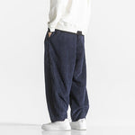 Ribbed Corduroy Relaxed Fit Trousers for Men - View 5