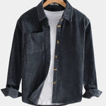 Corduroy Relaxed Fit Overshirt for Men