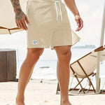 Ribbed Corduroy Shorts with Drawstring for Men - View 22