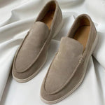 Suede Slip-On Loafer for Men - BEIGE