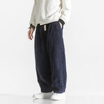 Ribbed Corduroy Relaxed Fit Trousers for Men - View 6