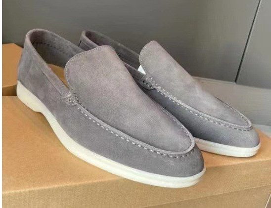 Suede Slip-On Loafer for Men - GRAU