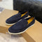 Suede Slip-On Loafer for Men - DUNKELBLAU