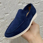 Suede Slip-On Loafer for Men - BLAU