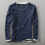 V-Neck Long Sleeve T-Shirt for Men