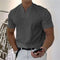 V-Neck Slim Fit T-Shirt for Men - Dark Gray