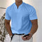 V-Neck Slim Fit T-Shirt for Men - Blue
