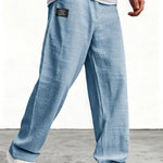 Wide-Leg Linen Trousers for Men