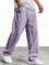 Wide-Leg Linen Trousers for Men - Purple
