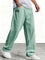 Wide-Leg Linen Trousers for Men - Green