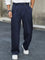 Wide Leg Pleated Chino Trousers for Men