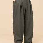 Wide Leg Pleated Trousers for Men - View 7