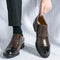 Wingtip Lace-Up Derby Shoes for Men