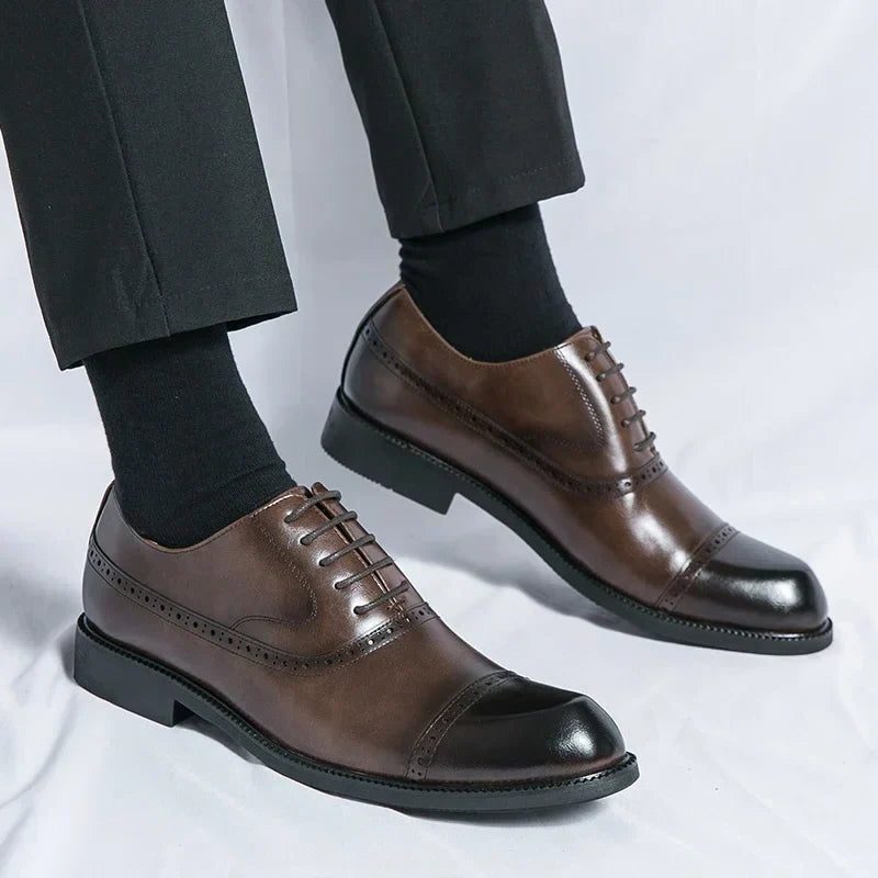 Wingtip Lace-Up Derby Shoes for Men - View 11