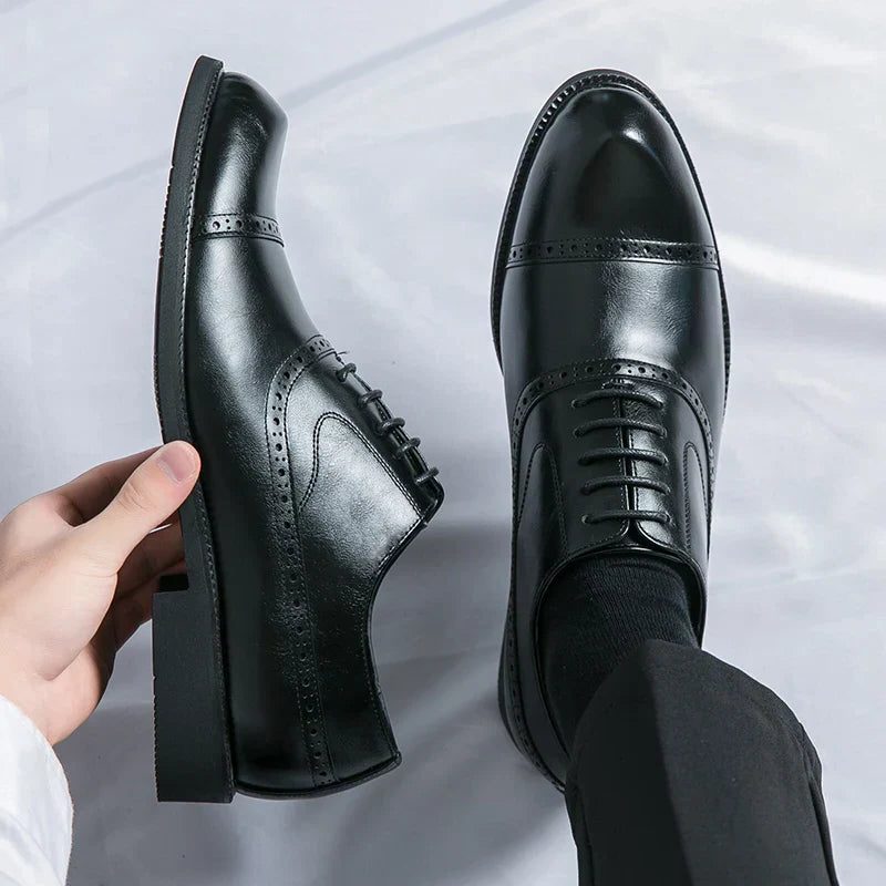 Wingtip Lace-Up Derby Shoes for Men - View 13