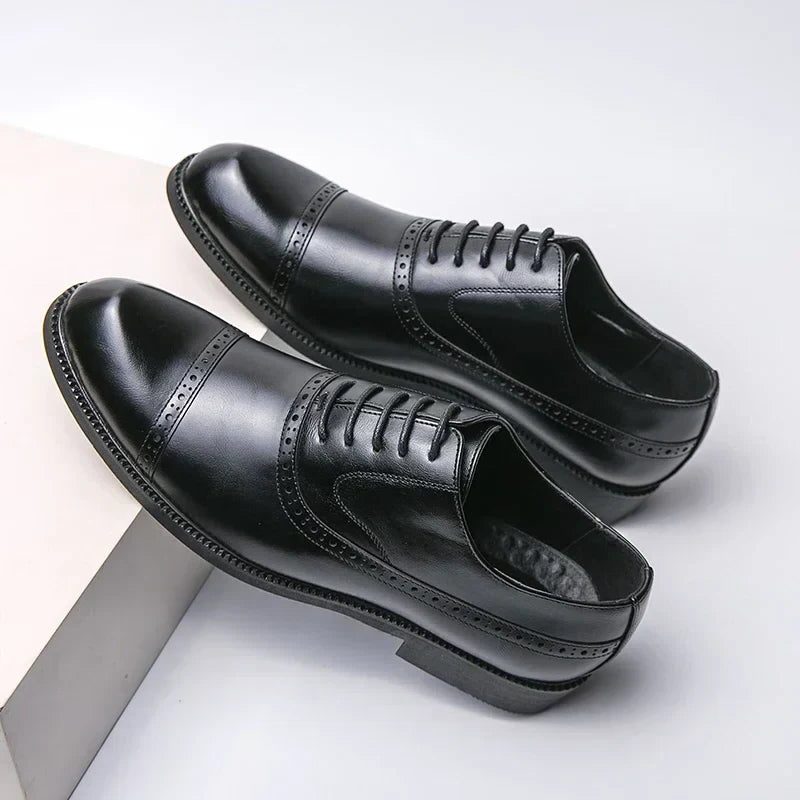 Wingtip Lace-Up Derby Shoes for Men - View 14