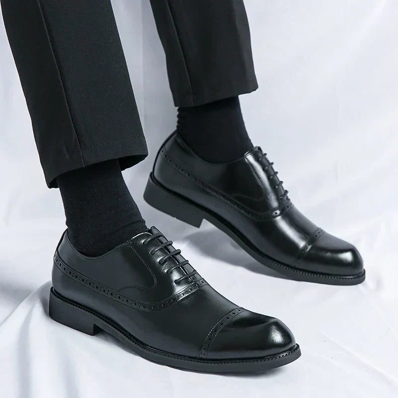 Wingtip Lace-Up Derby Shoes for Men - View 16