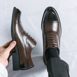 Wingtip Lace-Up Derby Shoes for Men - View 3