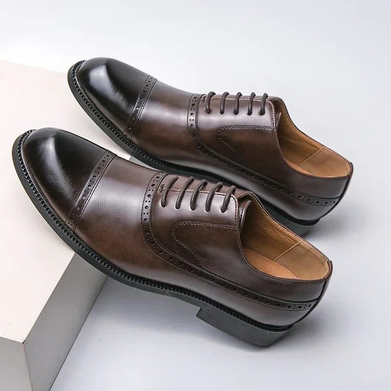 Wingtip Lace-Up Derby Shoes for Men - View 4