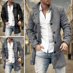 Wool Blend Long Coat for Men - View 7