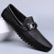 Woven Loafer with Metal Buckle for Men