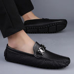 Woven Loafer with Metal Buckle for Men - View 4