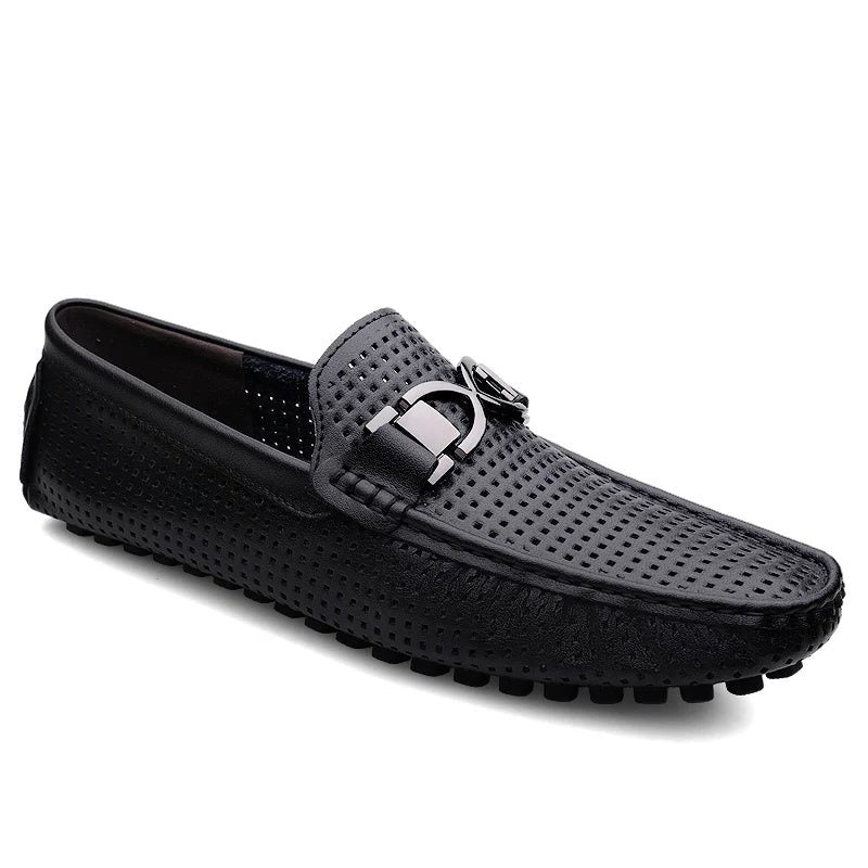 Woven Loafer with Metal Buckle for Men - View 7