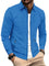 Zip-Up Collared Shirt Jacket for Men