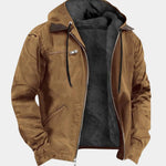Zip-Up Hooded Jacket for Men