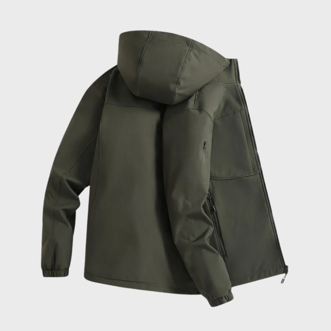 Zip-Up Hooded Softshell Jacket for Men - View 6