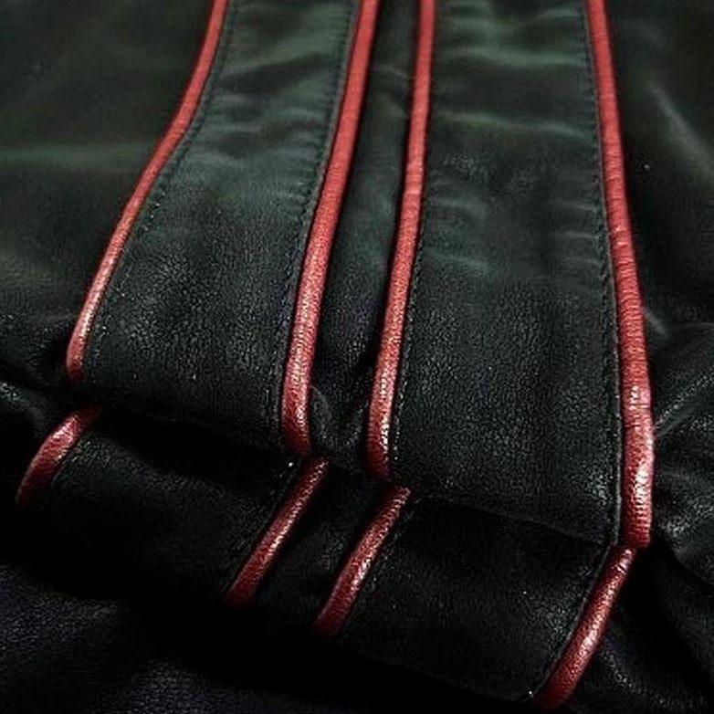 Zip-Up Leather Moto Jacket for Men - View 3