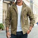 Zip-Up Overshirt Jacket for Men