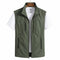 Zip-Up Stand Collar Gilet for Men