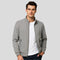 Zip-Up Stand Collar Jacket for Men - Gray