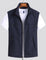 Zip-Up Stand Collar Vest for Men