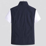Zip-Up Stand Collar Vest for Men - View 2